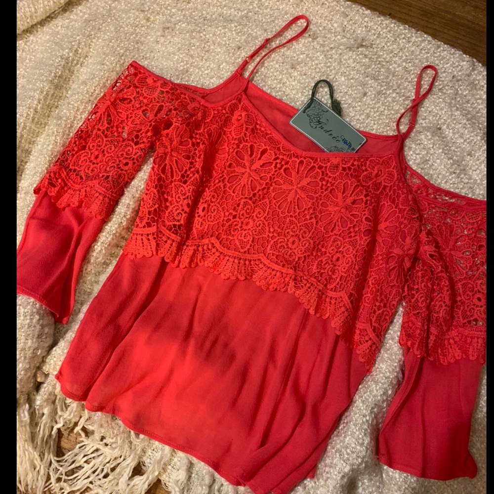 Coral Blouse - NWT